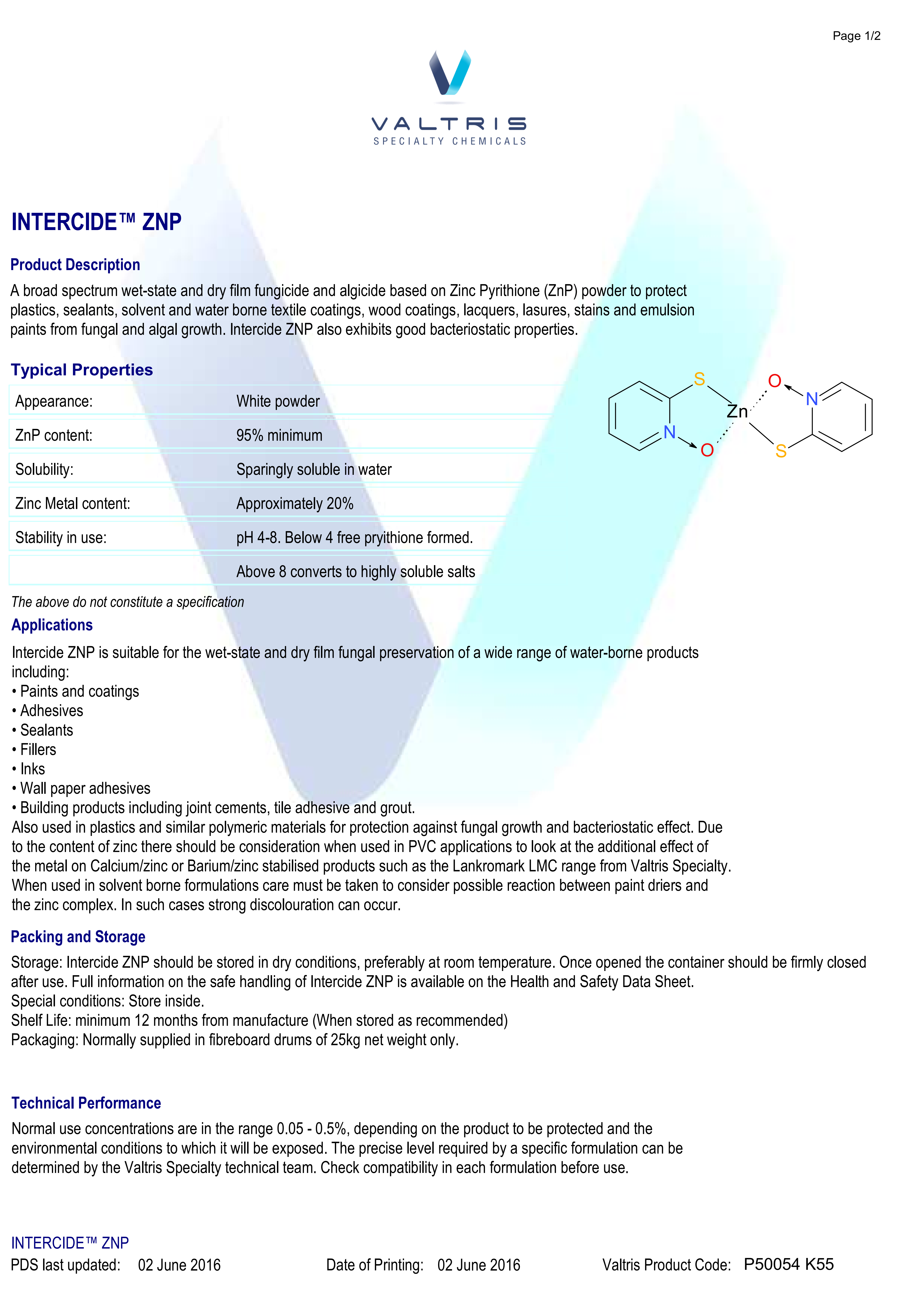 High-efficiency antimicrobial and antifungal agent Intercide ZNP Powder, suitable for applications in plastics, rubber, textiles, coatings, adhesives and other fields.